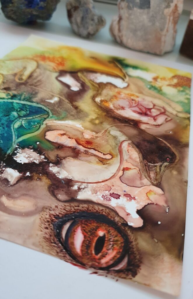 Spiritual art reveal image for newsletter